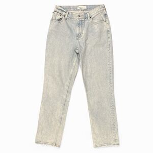 Abercrombie & Fitch Curve Love 90s Straight Low Rise Jeans 27/4 Short Light Wash